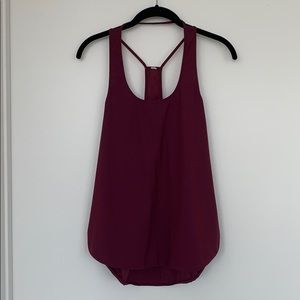 Maroon Lululemon Racer Tank
